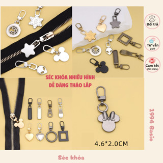 Đầu séc khóa áo kim loại nhiều hình, khóa kéo thay thế quần áo túi xách..vv
