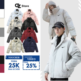 Áo phao nike nam nữ unisex chất gió trần bông 3 lớp dày dặn form rộng đa dạng màu sắc - GZAP03