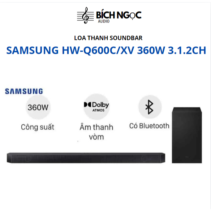 Loa Thanh Samsung Q600F Công Suất 380uw 3.1.2-  HÀNG CHÍNH HÃNG