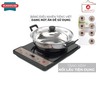 BẾP ĐIỆN TỪ SUNHOUSE SHD (Tặng Kèm Nồi Lẩu Nắp Kiếng)