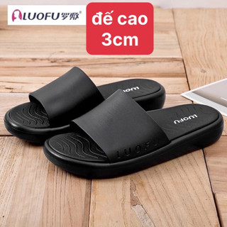 [Chính hãng] Dép nhựa nam,nữ quai ngang Chất liệu PVC nhẹ êm-mềm bền trống trơn chịu nước cực tốt LUOFU