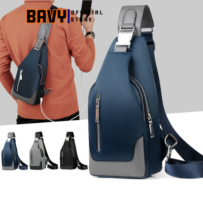 Túi nam đeo chéo cao cấp vải chống nước dáng hộp đeo ngực, balo đeo chéo nhiều ngăn BAVY FASHION TĐC04ABC
