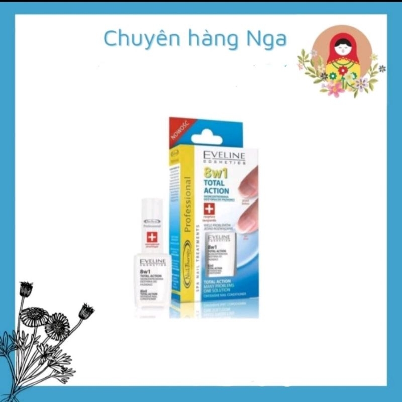 Dưỡng móng 8 in 1 eveline của Nga 12 ml
