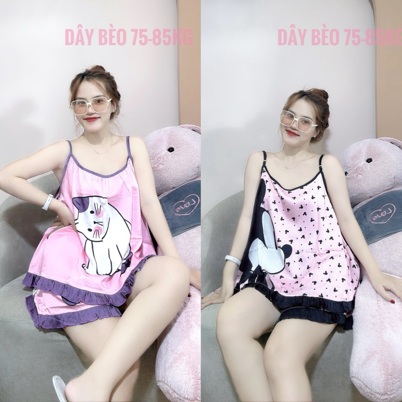 Bộ đồ ngủ lụa bigsize 190