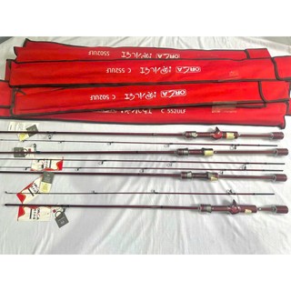 Cần câu cá - Đứng & ngang - spinning & casting - Lure UL Orca ( màu Đỏ ) Khoen Fuji . 1.50m ; 1.65m ; 1.83m - 2 khúc