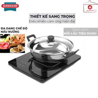 BẾP ĐIỆN TỪ ĐƠN SUNHOUSE SHD (Tặng Kèm Nồi Lẩu Nắp Kiếng)