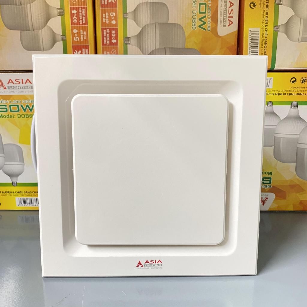 Quạt Hút Âm Trần, Quạt Hút Mùi Asia Lighting, Động Cơ Lõi Đồng Cánh Nhựa ABS. BH 24 Tháng
