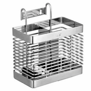 HÀNG THƯƠNG HIỆU Ống đựng đũa muỗng 2 ngăn 100% inox SUS 304 OD02 trong nhà bếp ĐÁNH BÓNG VUÔNG ĐÔI