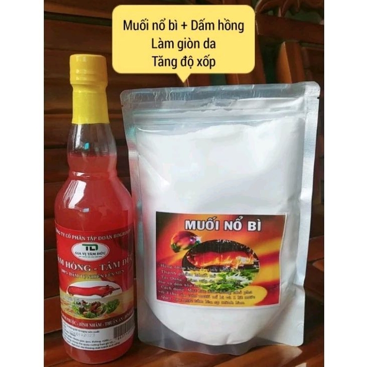 Combo Muối Nổ Bì + Dấm Hồng