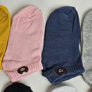 set 10 đôi vớ gấu nhiều màu cổ ngắn cho nữ Hàn Quốc