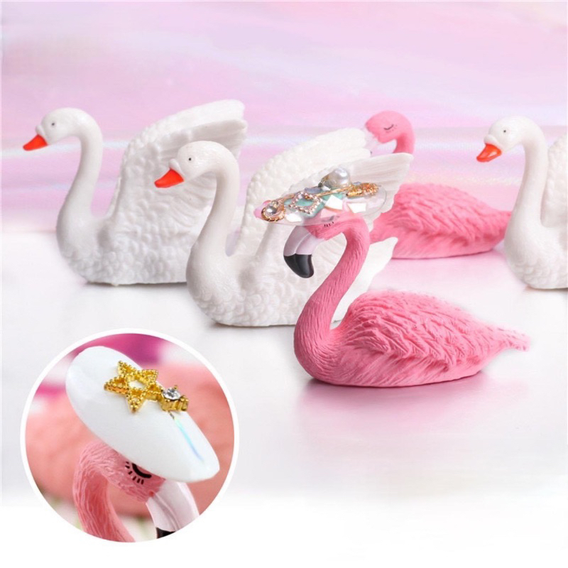 Đế gắn móng giả tập vẽ hình con hạc, phụ kiện chụp ảnh nail