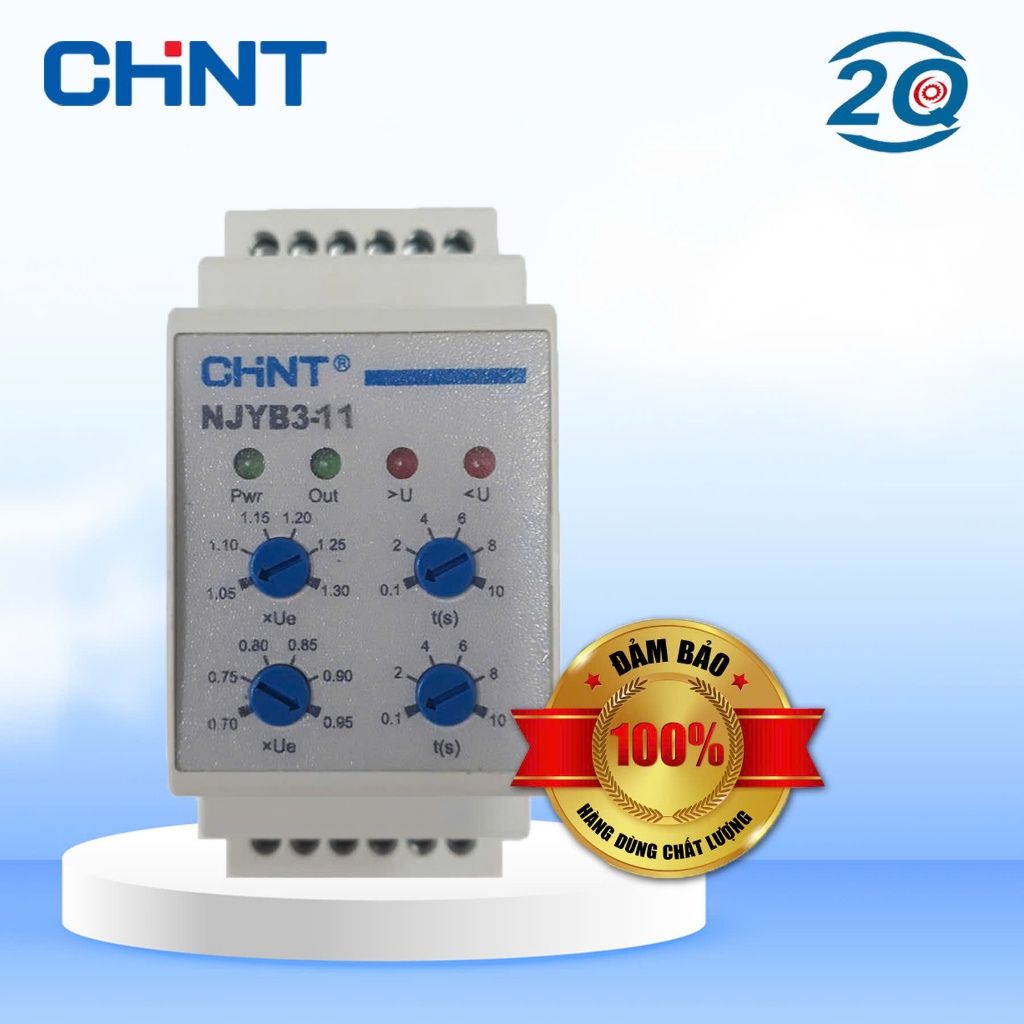 Relay Bảo Vệ Điện Áp 1 Pha AC220V CHINT NJYB3-11 Chính Hãng | Bảo Về Mất Pha, Đảo Pha, Lệch Pha