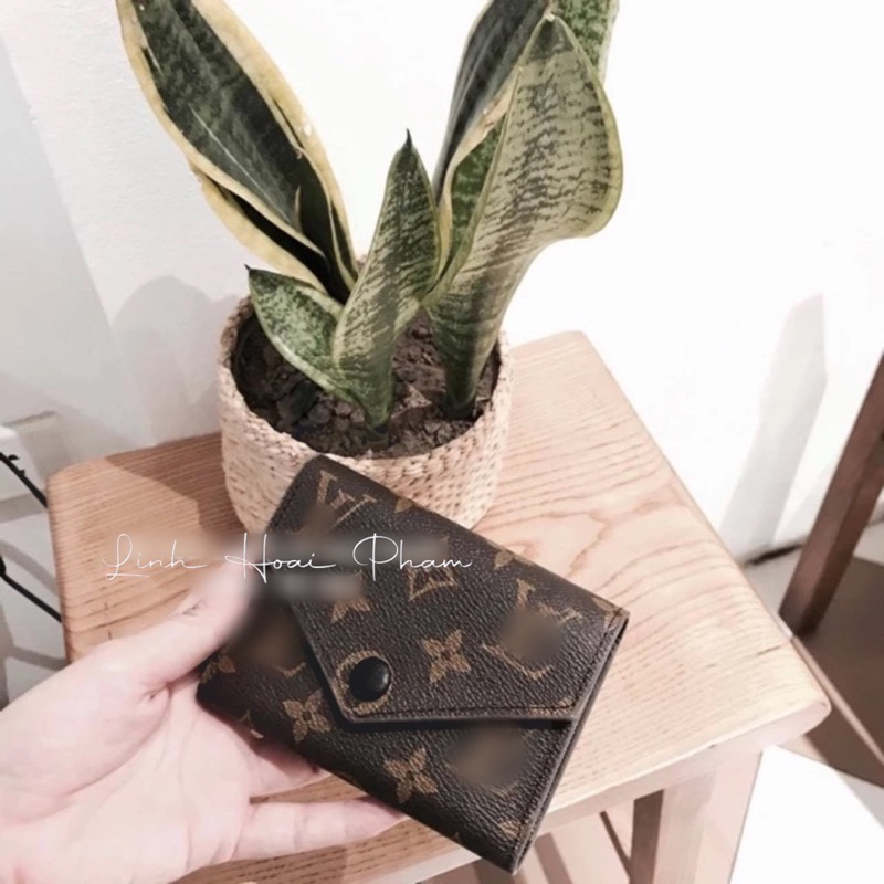 Ví mini cúc bấm đen dáng gập 3 fullbox (ảnh thật)