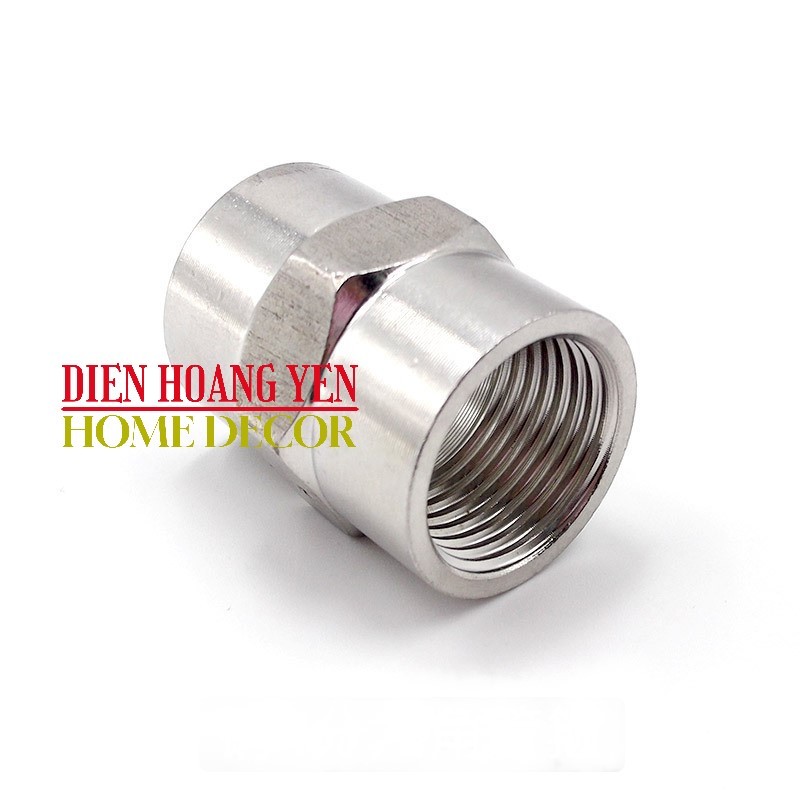 Nối 2 Đầu Ren,Kép inox,Ren Trong Ren Ngoài Inox 21