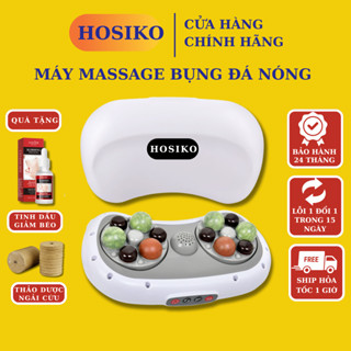 Máy massage bụng, đai massage giảm mỡ bụng HOSIKO đá nóng Himalaya nhiệt hồng ngoại giảm đau vai gáy