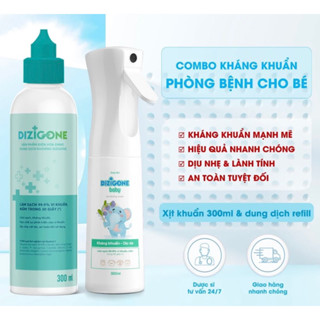 Xịt kháng khuẩn DIZIGONE - Vệ sinh, phòng & chăm sóc tổn thương da do thủy đậu, chân tay miệng