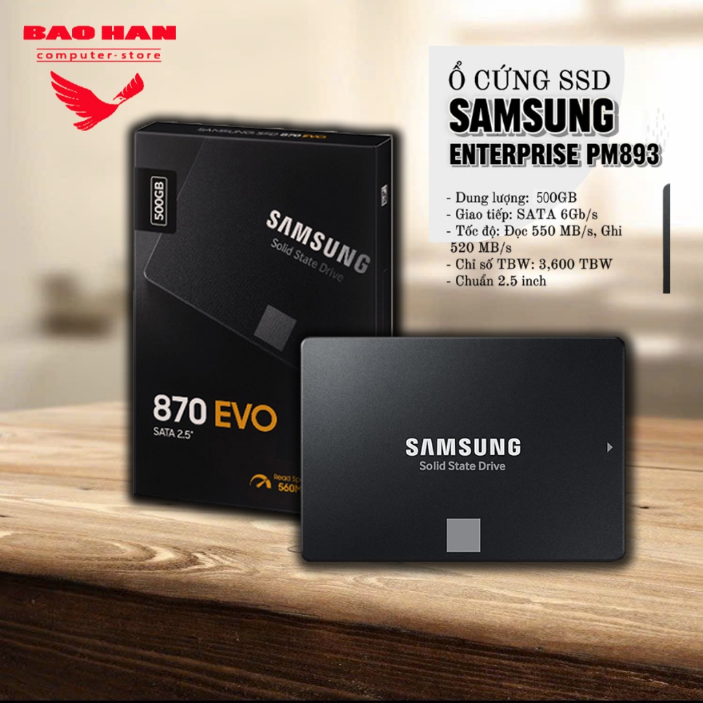 Ổ Cứng SSD Samsung 870 Evo 250GB/ 500GB 2.5-Inch SATA III Hàng BH 36 Tháng