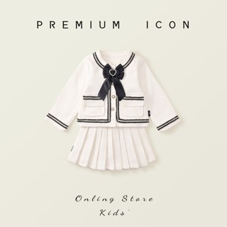 April bébé - Premium icon Tổng hợp SET váy dạ cao cấp trắng đỏ ấm áp sang chảnh thanh lịch cho bé gái mùa dông mới 202