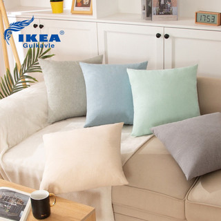  Vỏ gối Sofa gối vuông tựa lưng trơn màu sắc nhã nhặn kích thước 50x50cm 