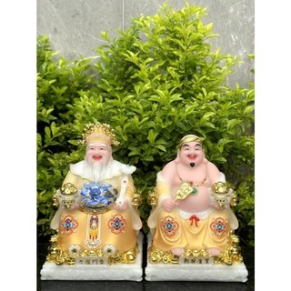 [loại 1]bộ tượng Thần Tài thổ địa đá tài phát bộ thờ cúng thần tài thổ địan