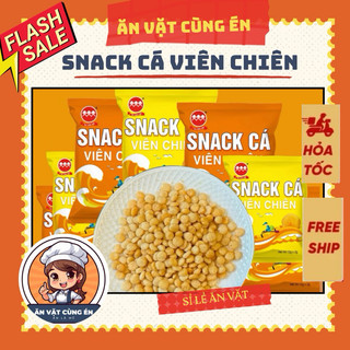   Giá sỉ  60 gói Snack Cá Viên Chiên bim bim ăn vặt Hadilao thơm ngon giòn rụm Minh Châu Food 