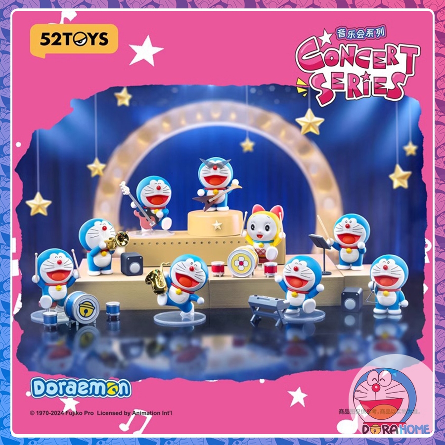 1 Mô hình Doraemon ngẫu nhiên trong set blindbox Doraemon Concert Series - Doraemon Figure Cao 8cm 5