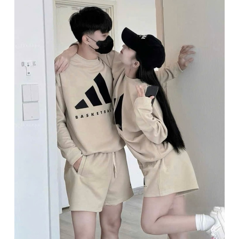 (Hàng Đẹp) - Bộ Dass Ngực Mặc Đôi 3 Bậc Thang - Bộ Nỉ Dày Dặn Ấm Áp Nam Nữ HotTrend