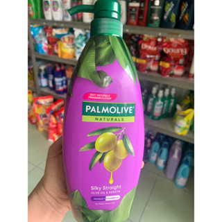 Dầu Gội Và Xả Palmolive Naturals Silky Straight Olive Oil & Keratin 600ml