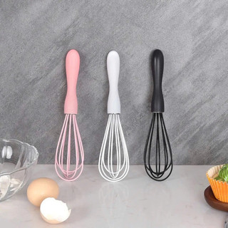 Dụng Cụ Đánh Trứng Cầm Tay- Phới Lồng Đánh Trứng Làm Bánh Khuấy Bột Bằng Silicon Màu Pastel