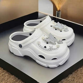  Dép sục CROSS độn đế tăng chiều cao 7cm hàng loại 1 tặng kèm Sticker Mắt To êm mềm nhẹ bền đẹp D7767 