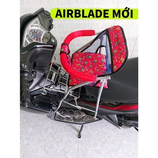 Ghế ngồi xe AIRBLADE (2014-2024) cho bé , Ghế ga xếp sắt sơn tĩnh điện , gấp gọn được an toàn cho bé , Ghế đi xe máy ab