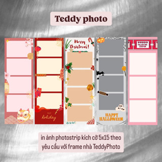 [Ib khi đặt hàng] Photostrip - In ảnh Photobooth Ngày Lễ theo yêu cầu kt 5x15 - Frame thiết kế