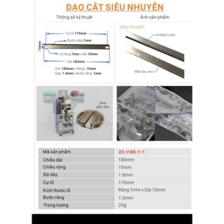 Dao cắt, lưỡi cắt máy đóng gói