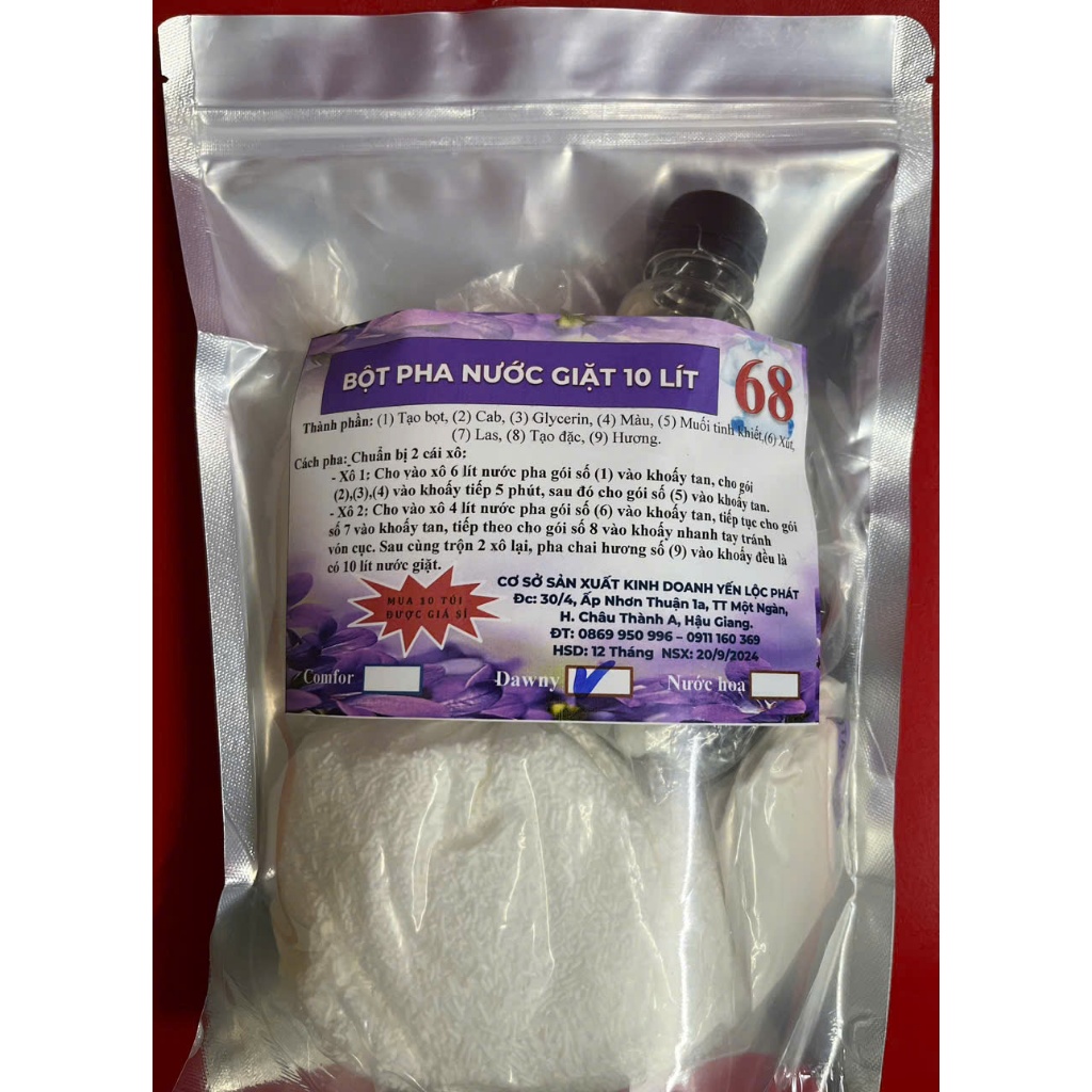 Bột pha nước giặt 12 lít (68) hương ngàn hoa