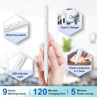 Bút Cảm Ứng Stylus Kèm Sạc Cho Android IOS Windows Tablet