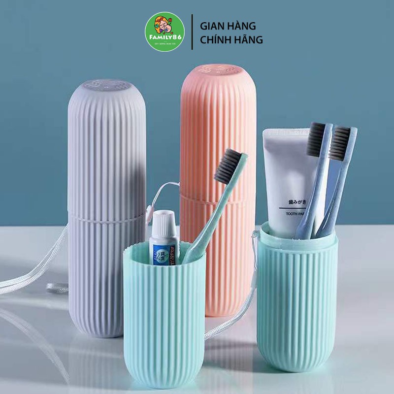 Hộp Đựng Bàn Chải Kem Đánh Răng, Ly Cốc Đánh Răng Du Lịch Cắm Trại - Bộ Để Bàn Chải Đánh Răng Điện