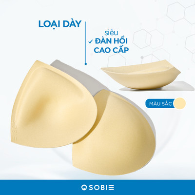 Mút nâng ngực tam giác loại dày siêu đàn hồi cao cấp SOBIE DA SOBIE
