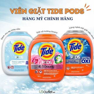  Viên giặt xả Tide Pods 4IN1 Hàng Mỹ chính hãng 