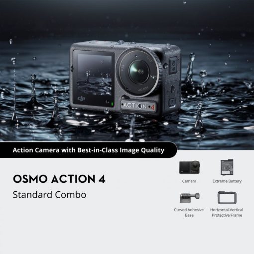 Máy quay DJI Osmo Action 4 Standard Combo, Quay video UHD 4K120, mới nguyên seal, chính hãng
