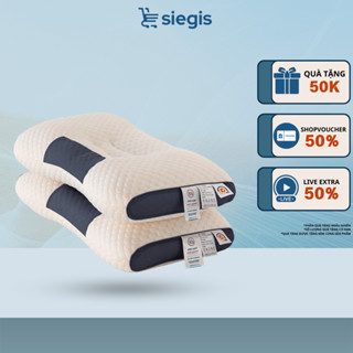 Gối Massage SIEGIS Chống Đau Mỏi Vai Gáy, Gối Ngủ Massage Bảo Vệ Đốt Sống Cổ Hiệu Quả Mang Đến Giấc Ngủ Ngon