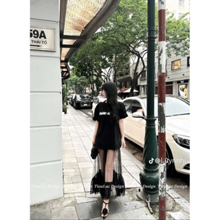 Chân Váy Ren Phối Cạp Viền Ren Dáng Dài Cực Xinh ( Có Quần Bảo Hộ )