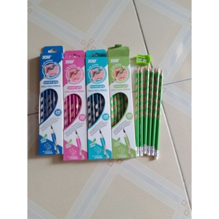 Hộp 12 cây bút chì định vị thông minh 2B nhiều màu sắc cho bé