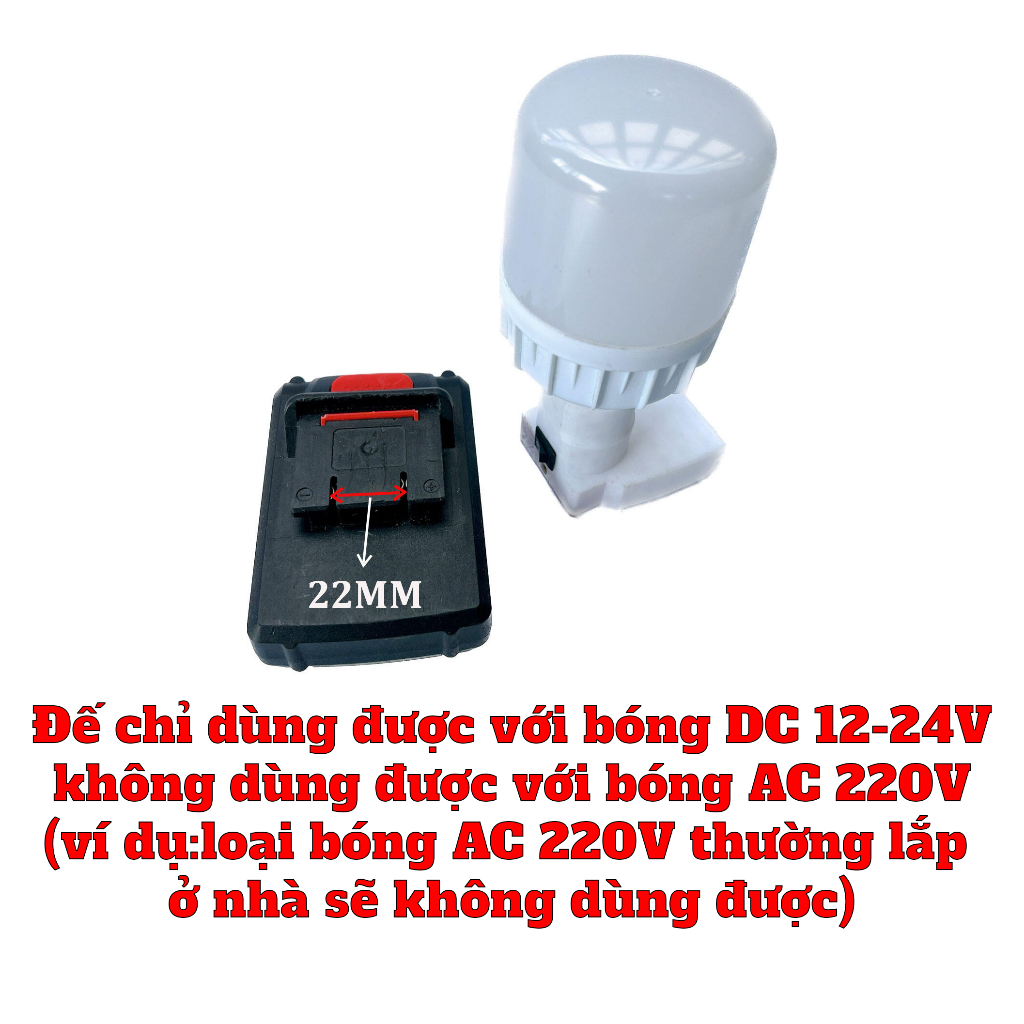 Đèn led thắp sáng dùng pin Chân 22mm /htb