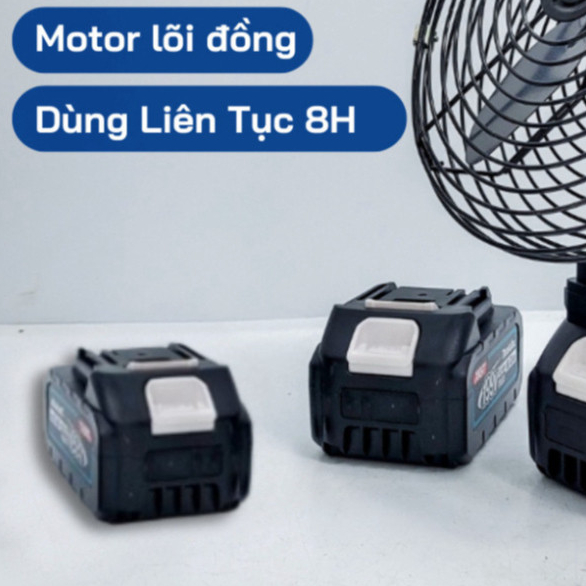 Quạt Tích Điện Lồng Sắt SIEGIS Quạt Để Bàn 10 Cell 2 Cấp Độ Gió Siêu Mát Động Cơ Khoẻ Độ Bền Cao | BigBuy360 - bigbuy360.vn