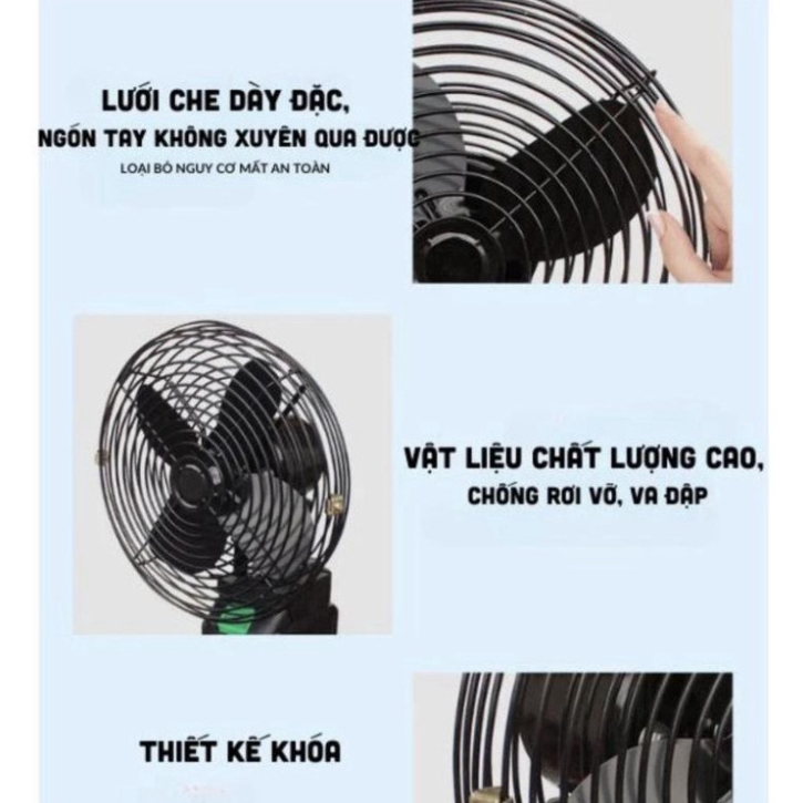 Quạt Tích Điện Lồng Sắt SIEGIS Quạt Để Bàn 10 Cell 2 Cấp Độ Gió Siêu Mát Động Cơ Khoẻ Độ Bền Cao | BigBuy360 - bigbuy360.vn