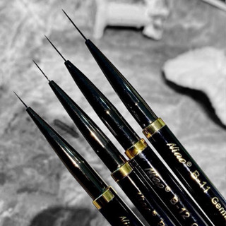 Cọ vẽ nét Niao cán đen mảnh Làm Nail