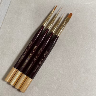 Cọ vẽ nét Niao siêu mảnh cán nâu cao cấp