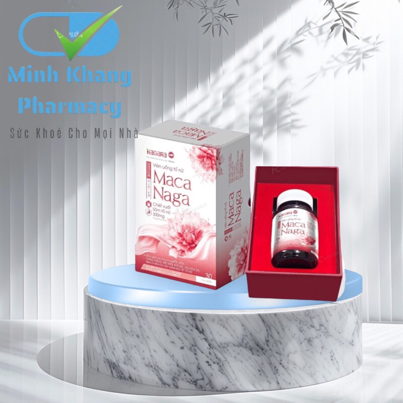 Viên uống tố nữ MACA NAGA - Hỗ trợ giảm triệu chứng bốc hỏa, lão hóa da, sinh lý kém do suy giảm nội