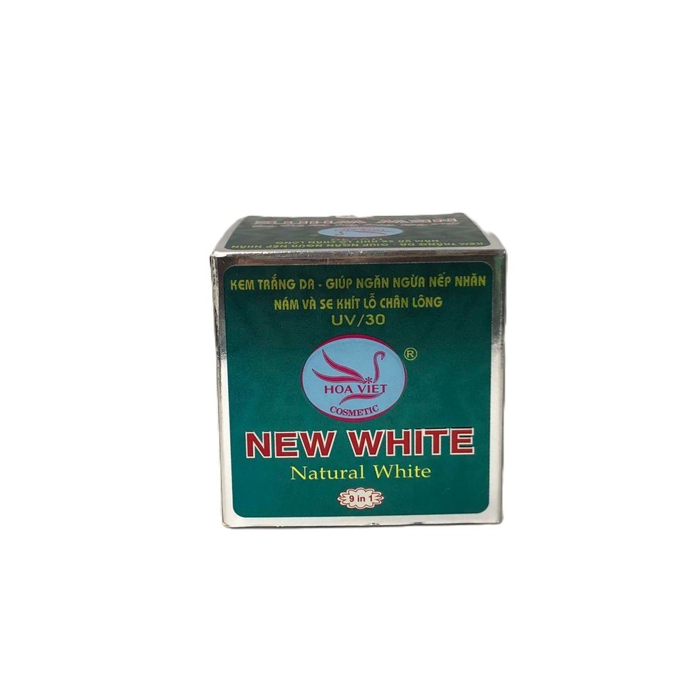 Kem Hoa VIệt New White 9 in 1 trắng da, ngừa nhăn, nám, se khít lỗ chân lông 12g (Hộp)