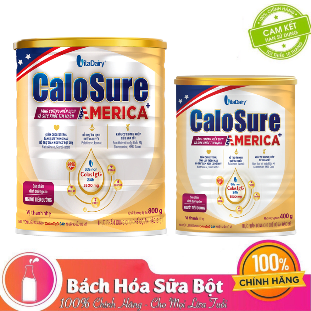 Sữa Bột Vitadairy Calosure America+ 400g/800g (Tiểu đường)